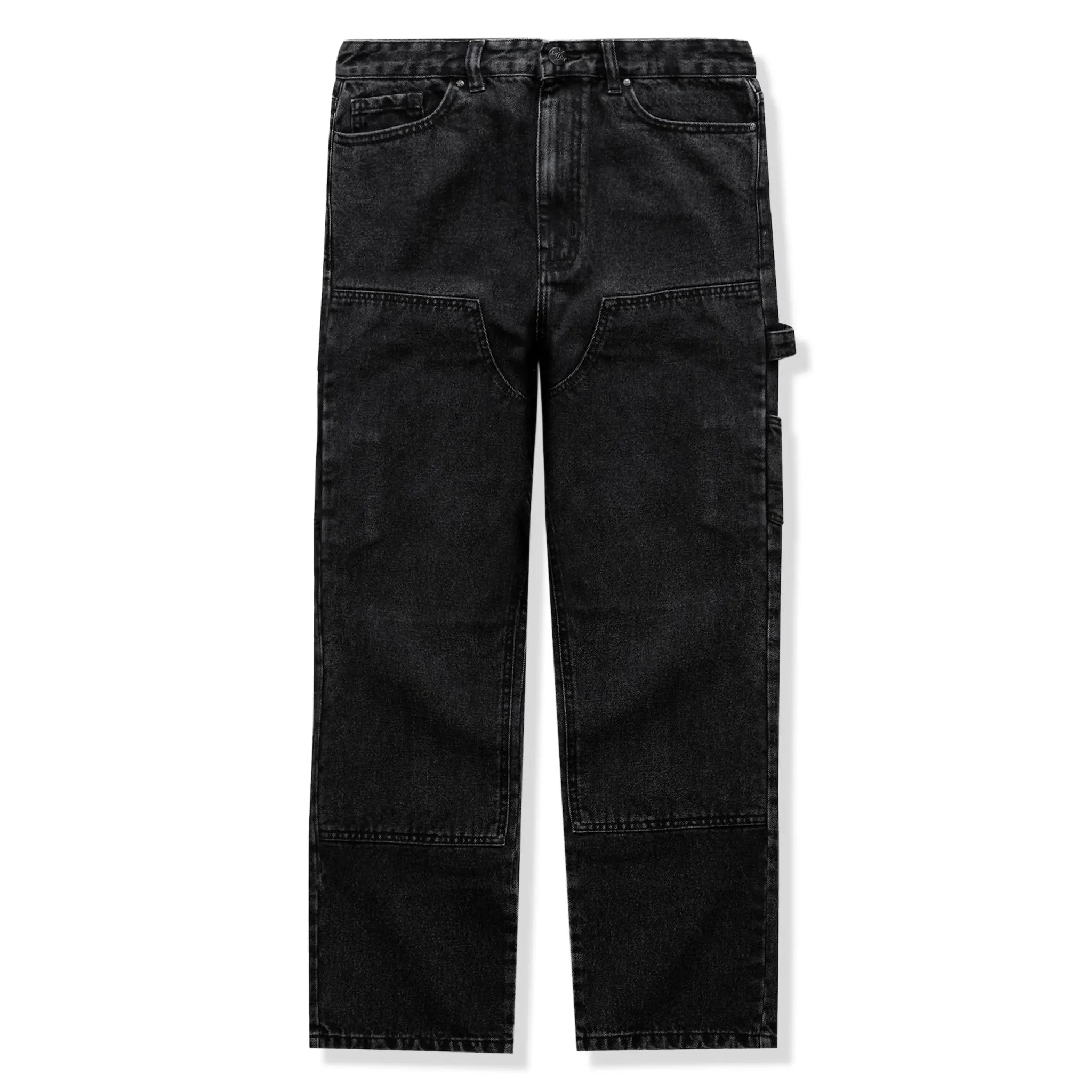 Front View of Bénir Clothing Relaxed Carpenter Black Jeans CARP-BLK